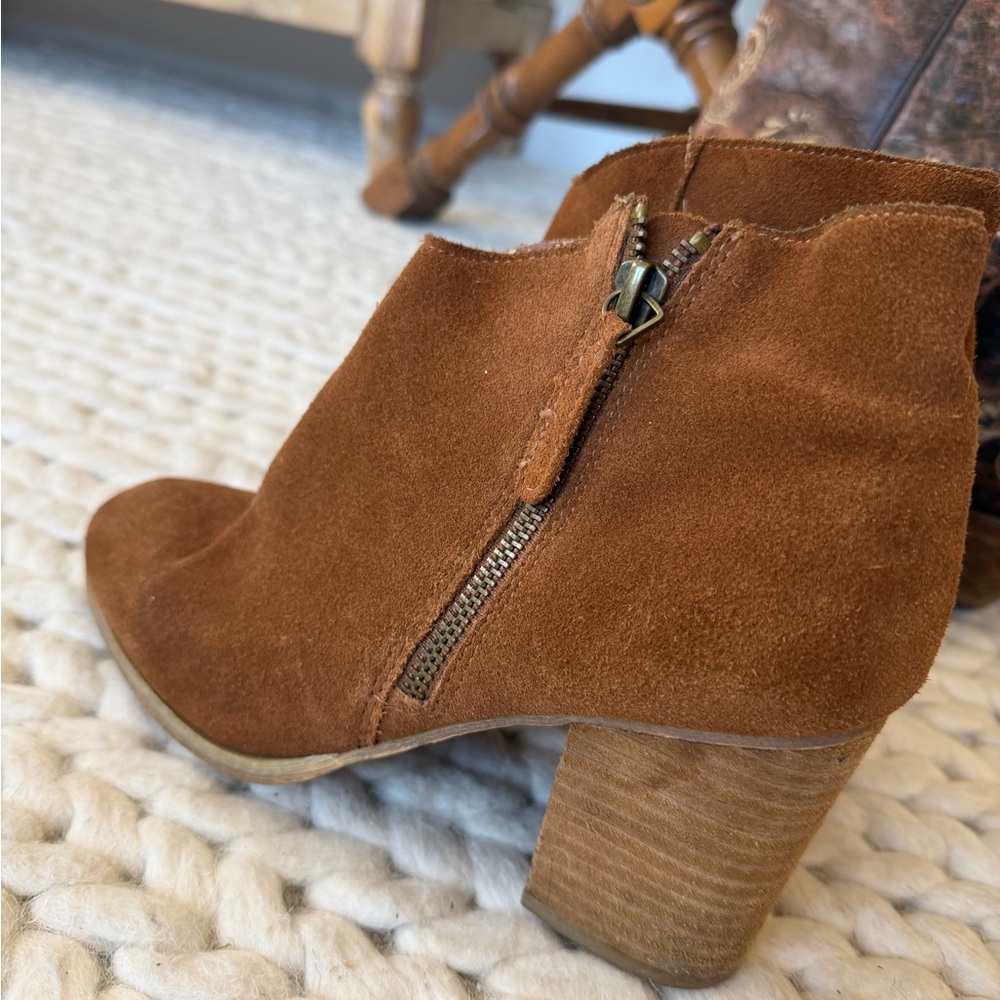 Brown Suede Ankle Boots